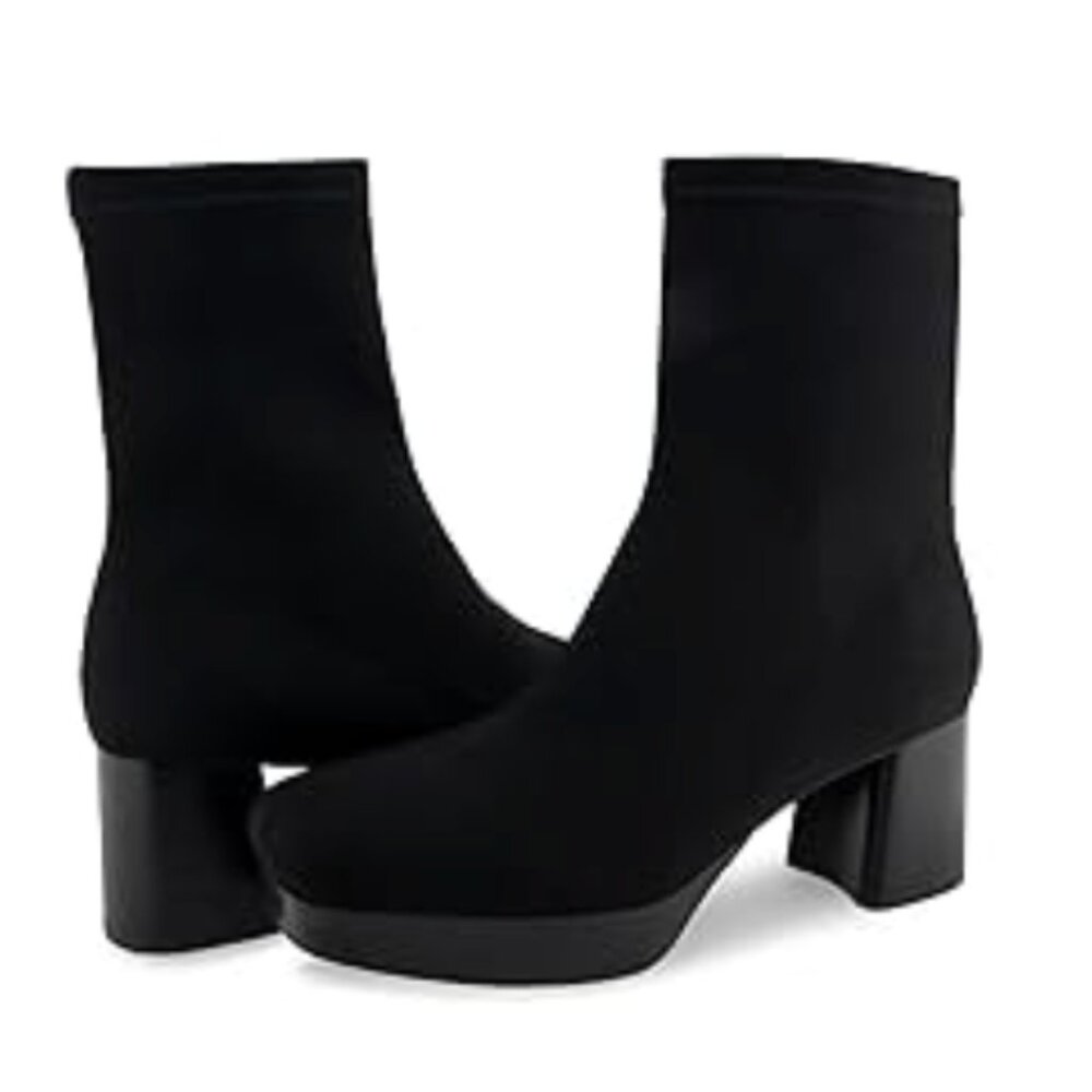 Aerosoles Women's Sussex Stretch Gabardine Block Heel Platform Bootie sz 9.5 NWT - Picture 8 of 8
